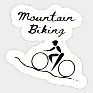 Mountain Cycling Sticker